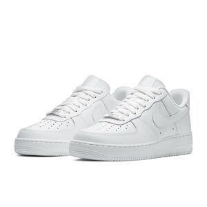 Nike Air Force 1 White Leather Sneakers